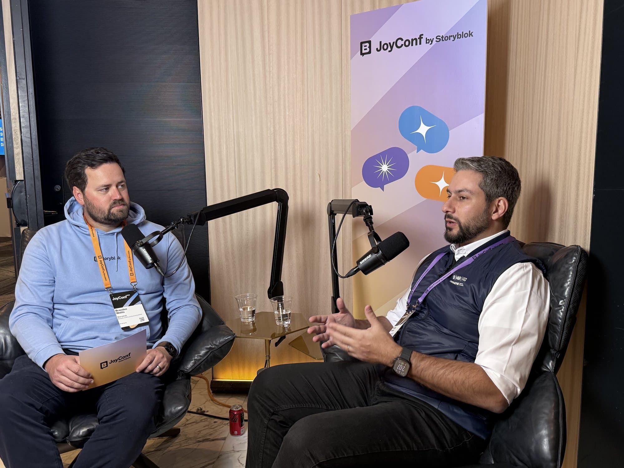 Fellipe Araujo and Brandon Watts interview at Storyblok JoyConf NYC 2025